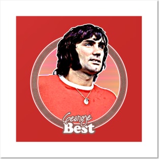 George Best /// Retro Fan Art Design Posters and Art